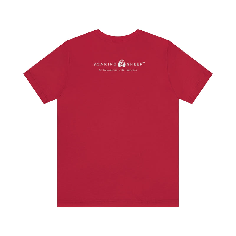 T-shirt mockup - 100% Lamb Meat - Back - Red