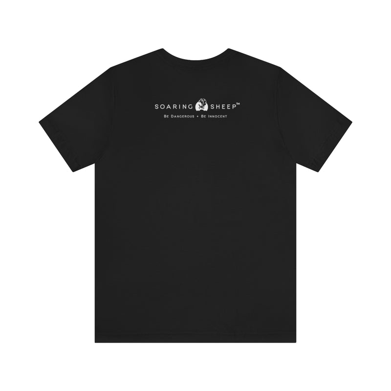 T-shirt mockup - 100% Lamb Meat - Back - Black