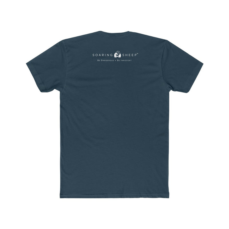 T-shirt mockup - Hyperjump Parousia - Back - Midnight Blue