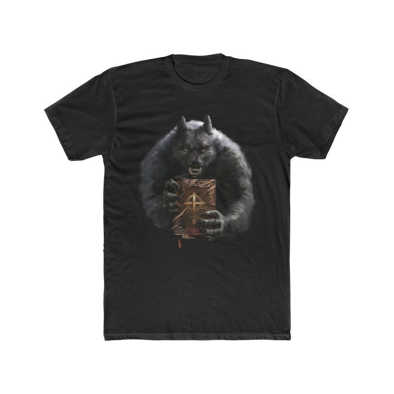 T-shirt mockup - Don't Judge a Book... Werewolf - Front - Black