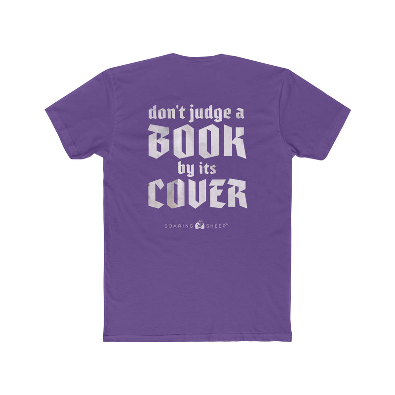 T-shirt mockup - Don't Judge a Book... Werewolf - Back - Purple