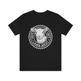T-shirt mockup - 100% Lamb Meat - Front - Black
