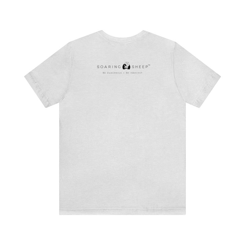 T-shirt mockup - 100% Lamb Meat - Back - White