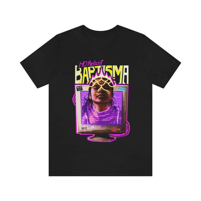 T-shirt mockup - Baptisma: HD Reboot - Front - Black