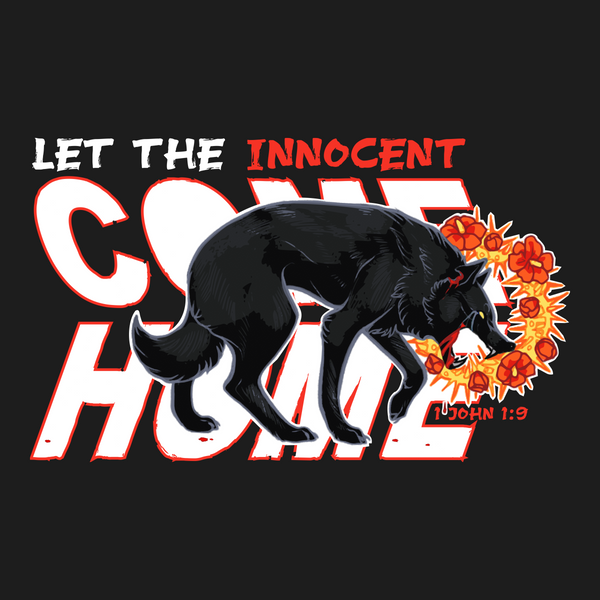 Design image - Let The Innocent Come Home - Front - Soaring Sheep