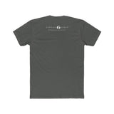 T-shirt mockup - Even Unto Death - Back - Heavy Metal Gray